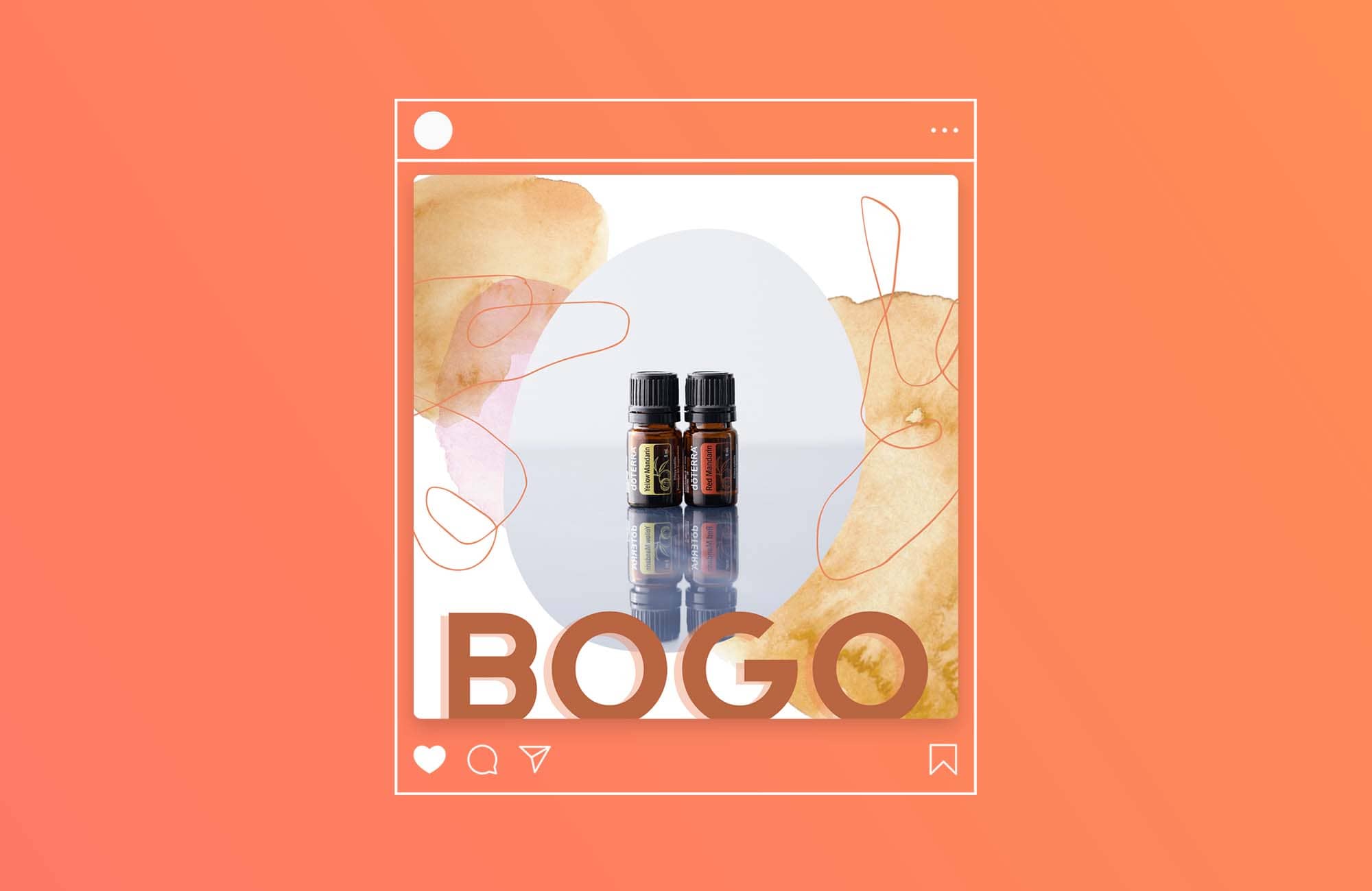 Watercolored – BOGO – Social Media Post – 1080 x 1080px – Thumbnail Free Essential Oil Resources doTERRA